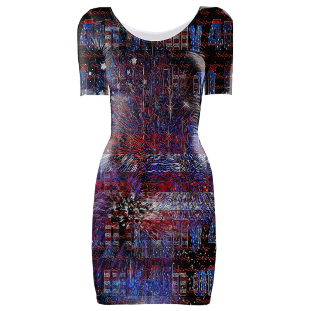 4th of July Fireworks Bodycon Dress