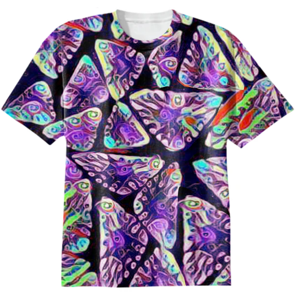 butterfly wings, in neon light, trend of the year, abstraction, neon