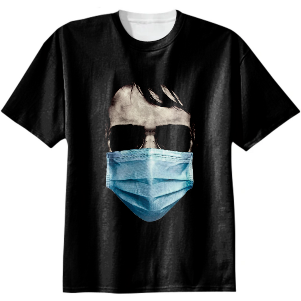 Skull with Mask Face Scary Poster