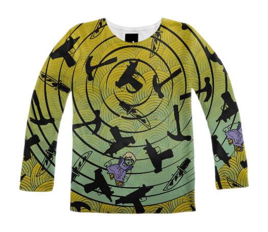 many circles and weapons ft some weird dolls