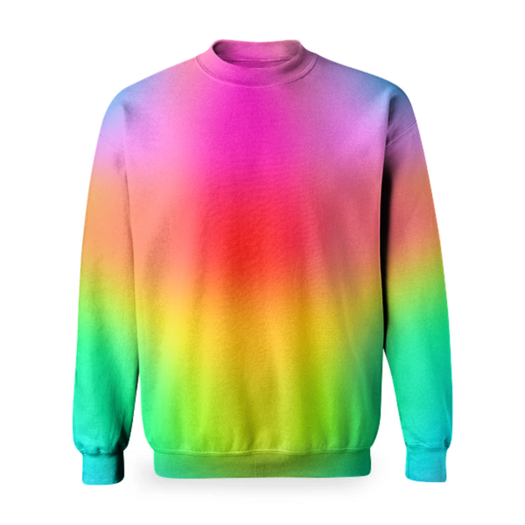 rainbow gradient tie dye basic sweatshirt gay pride lgbtq