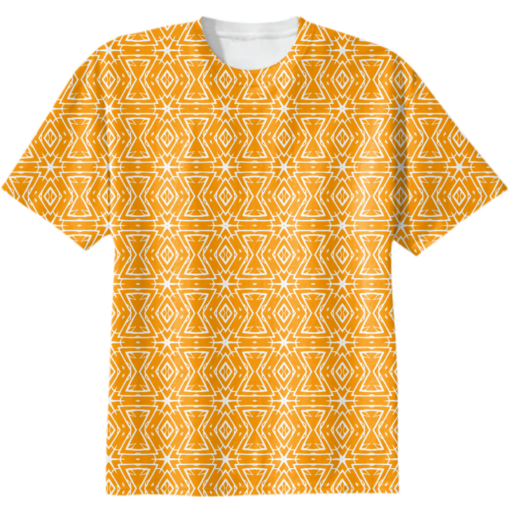 Orange and White Vibrant geometric