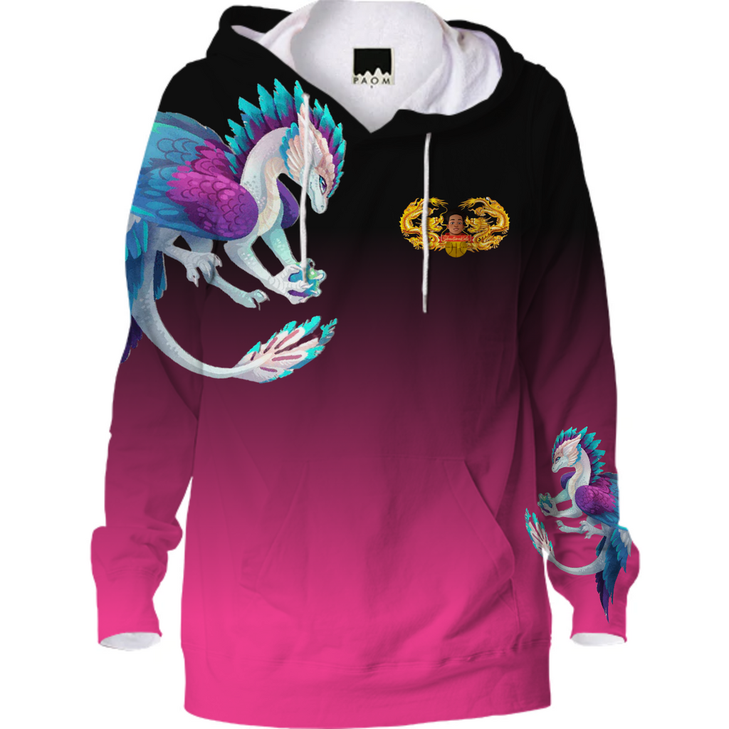 SHOWTIME KELV TWO-TONE PINK HOODIE