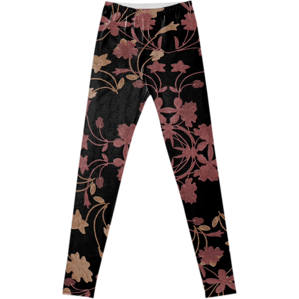 Dark Floral Ornate Print