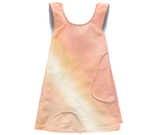 Peach Sunset Apron Dress