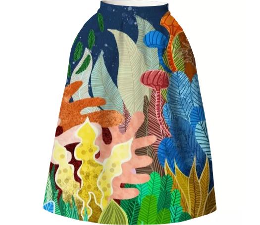 Night Forest Neoprene Skirt