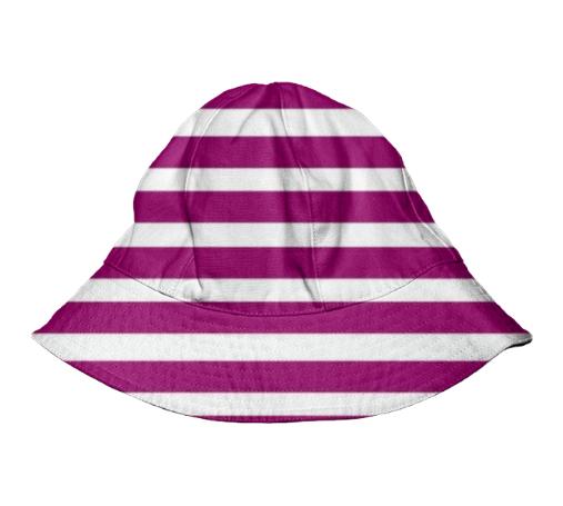 Kids hat with Purple stripes