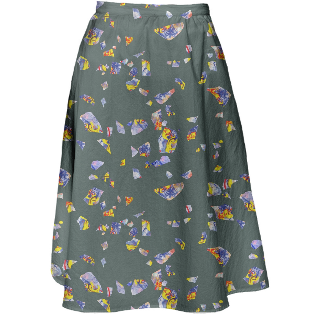 Terrazzo party grey abstract painting