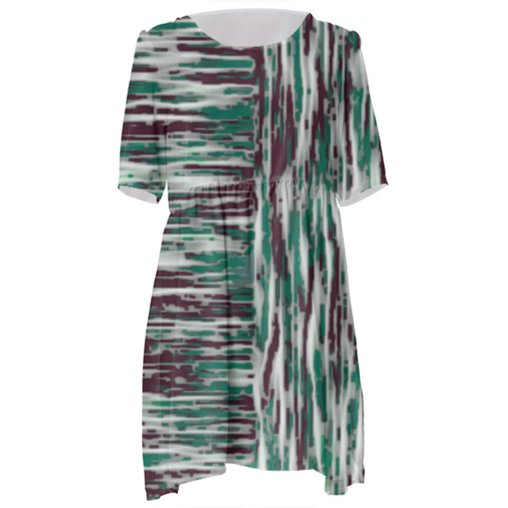 lilac green lengthwise cross