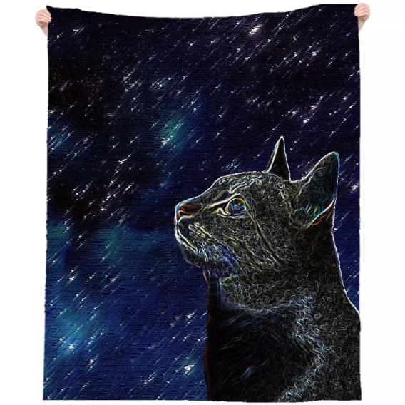 Star Cat Towel