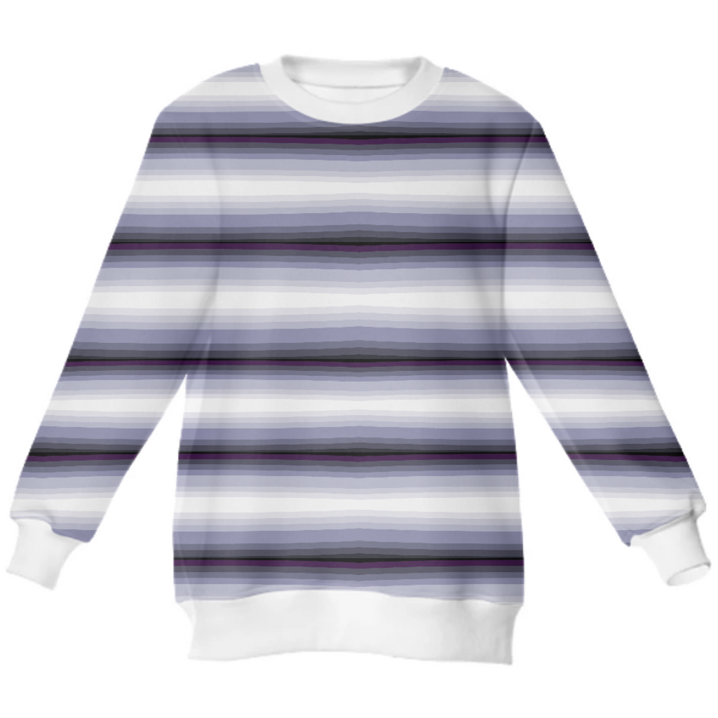 Blue PIn Strip Neoprene Sweater