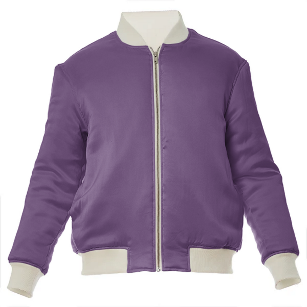 color purple 3515U VP silk bomber jacket