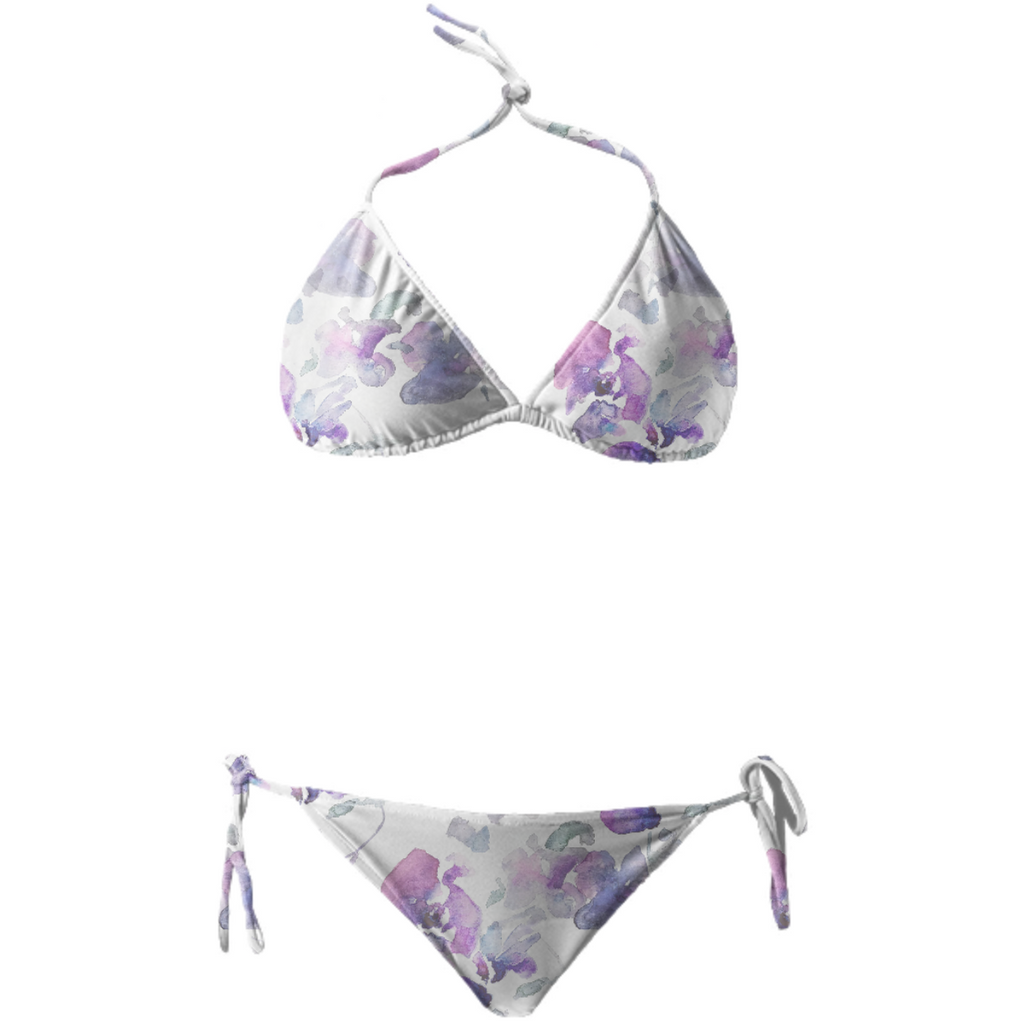 Purple Flower Bikini