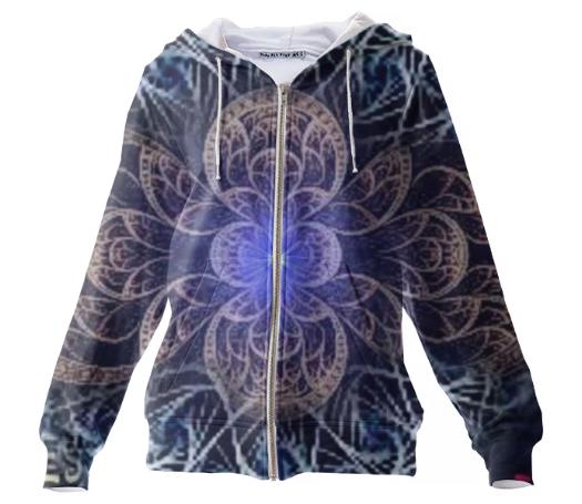 Translucent Fractil Zipup Hoodie