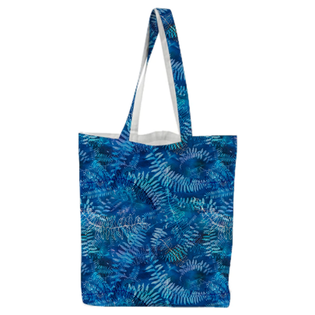 Blue Fern tote bag