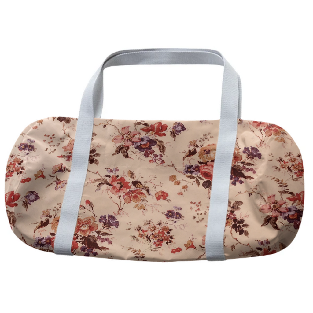 Salmon Floral duffle