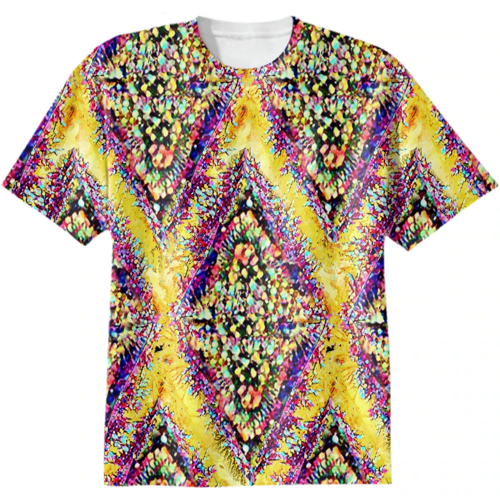 double lozenges ,vertical, geometry, yellow , fuchsia, multicolored, trend  year,