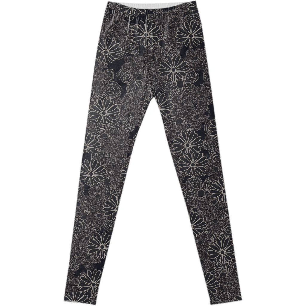 newstyle black printed leggings