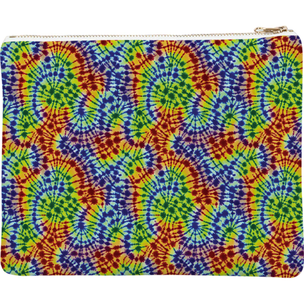 Bright Swirling Tie-Dyed Pattern