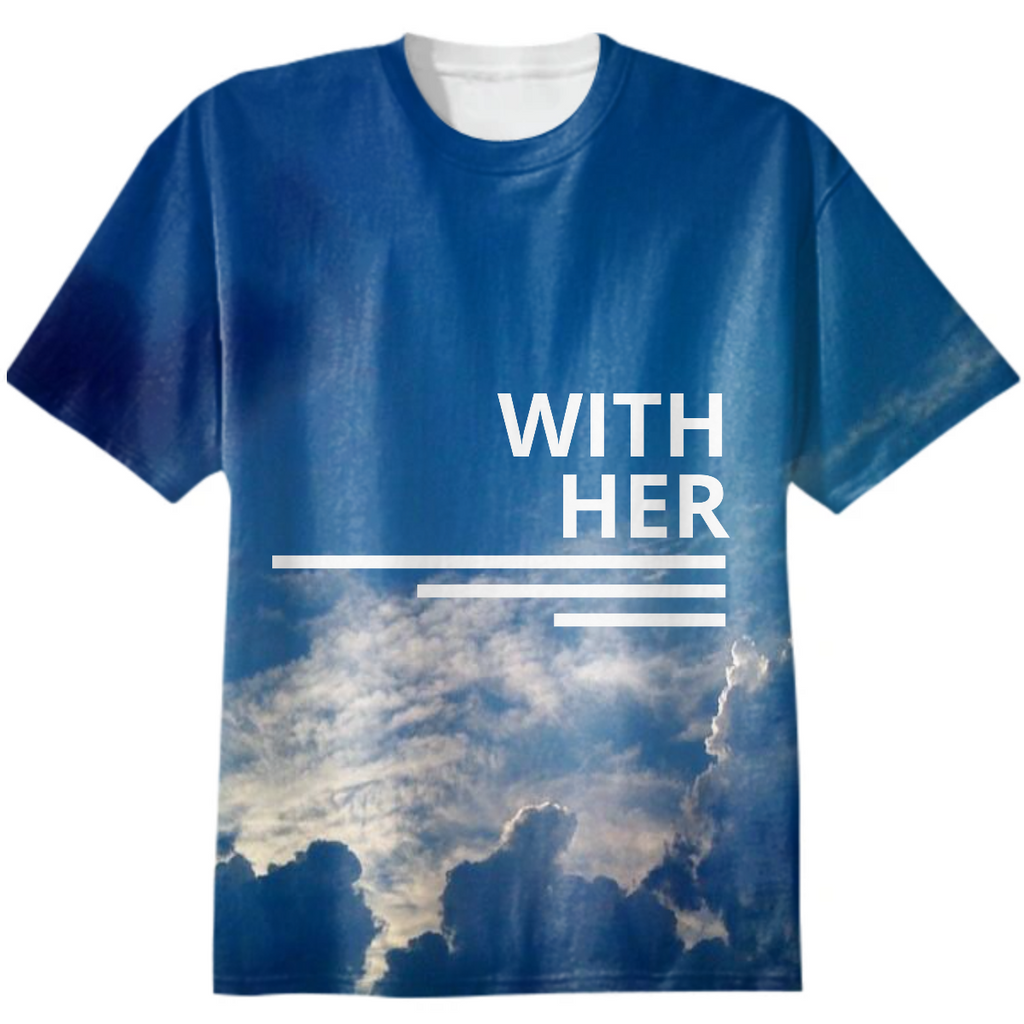 united - with her - left