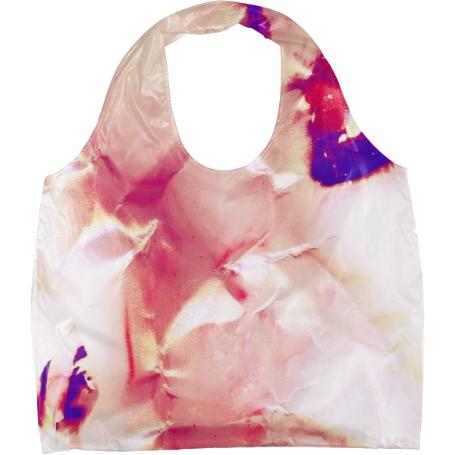 Pink Crinkle Fold Eco Tote