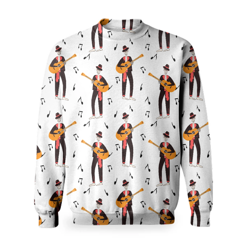 Dia de Los Muertos, traditional Mexican Halloween flat cartoon seamless pattern with floral decoration. Sugar skull, skeleton head for Day of the dead.