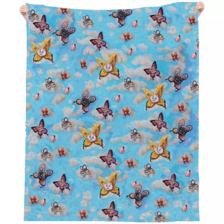 cat faeries beach throw