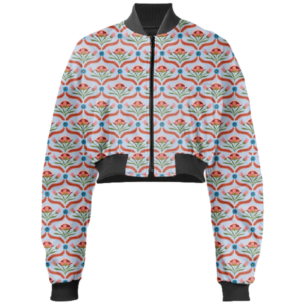 ladies bomber light blue