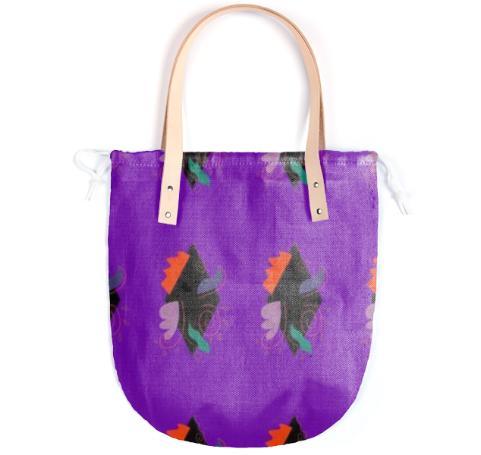 DESIGNERS BAG MOROCCO PURPLE BLACK