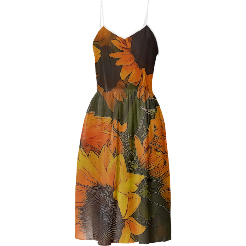 Sunflowers Summer Dress