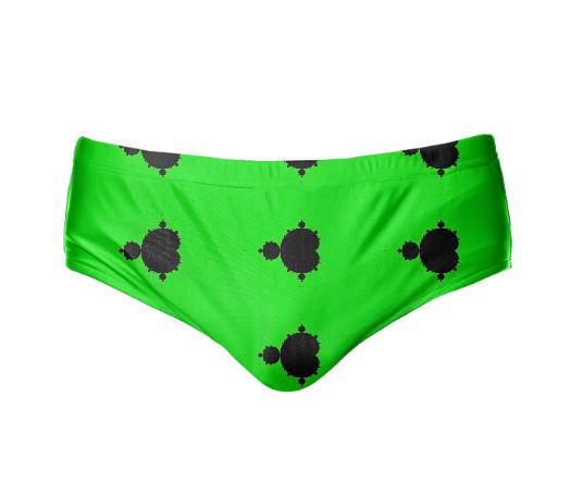 Green Background Mandelbrot Speedo