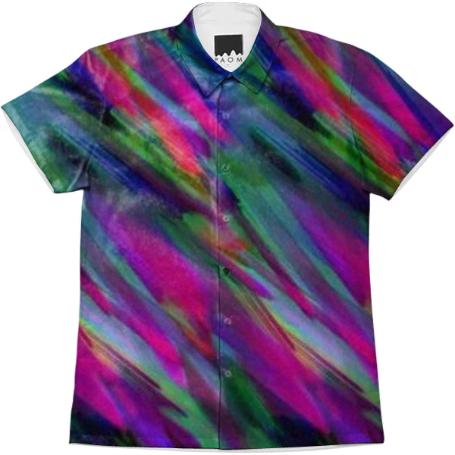 Colorful digital art splashing G400 SHORT SLEEVE WORKSHIRT
