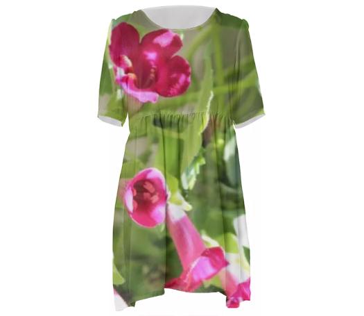 Bright Pink Floral Dress