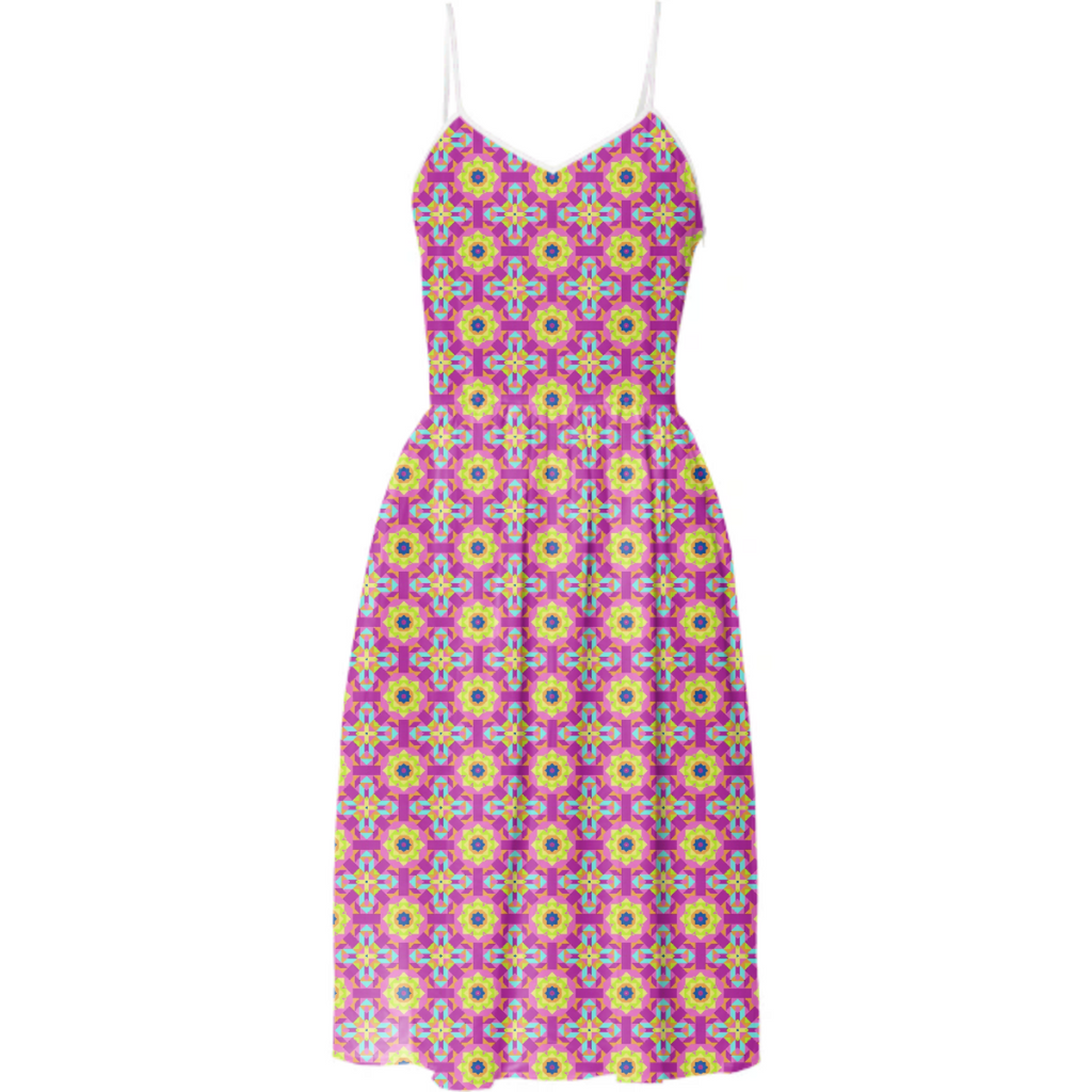 Neon Pattern Summer Dress #4