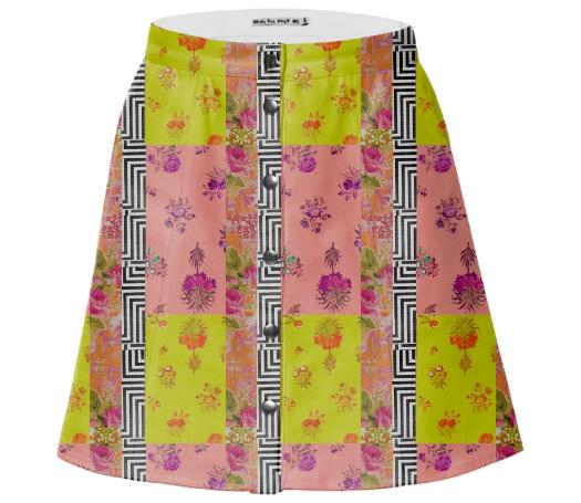 TRACY PORTER WITH LOVE TWILL MINI SKIRT