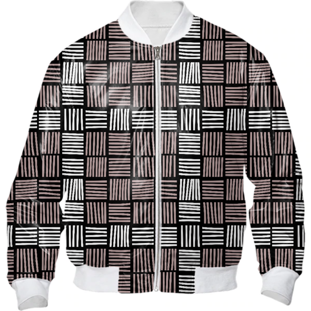 Stylish Striped Lines Bomber Jacket