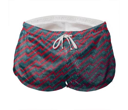 Deep Reef Currents Short Shorts