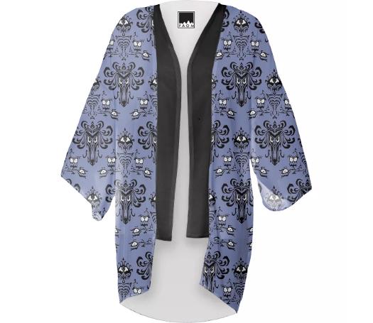 Purple Haunted Mansion kimono