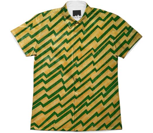 Green Static Short Sleeved Shirt