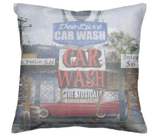 Car Wash The Musical Throw Pillow