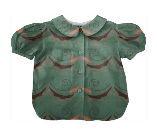 Kids blouse with spirals