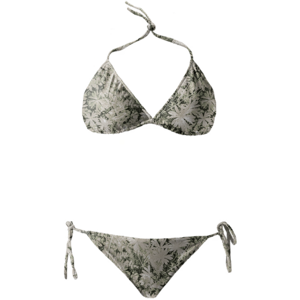 Pale Tropical Floral Print Pattern