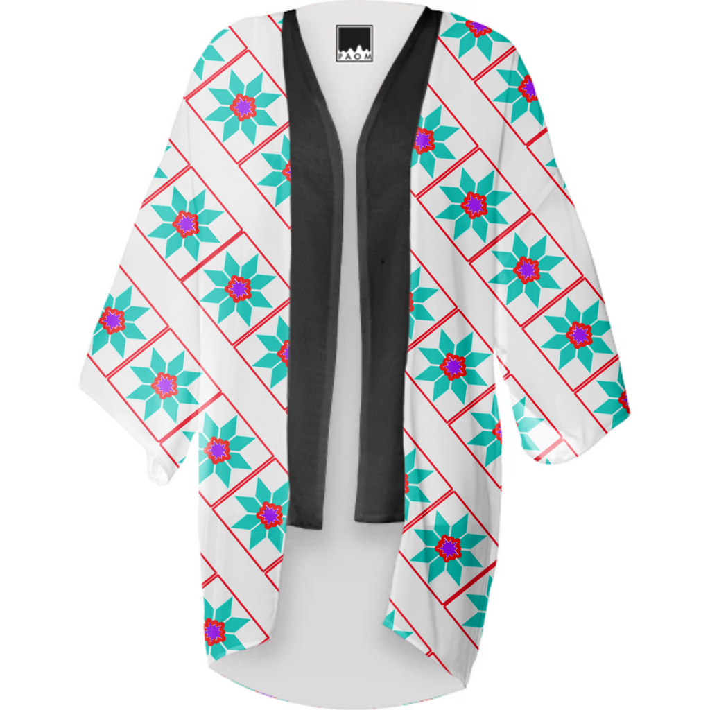 AquaStarQuilt Kimono