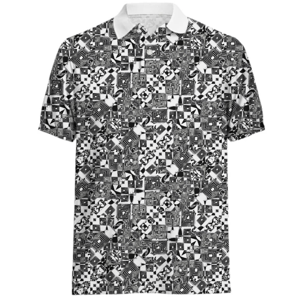 Black and White Geometric Print