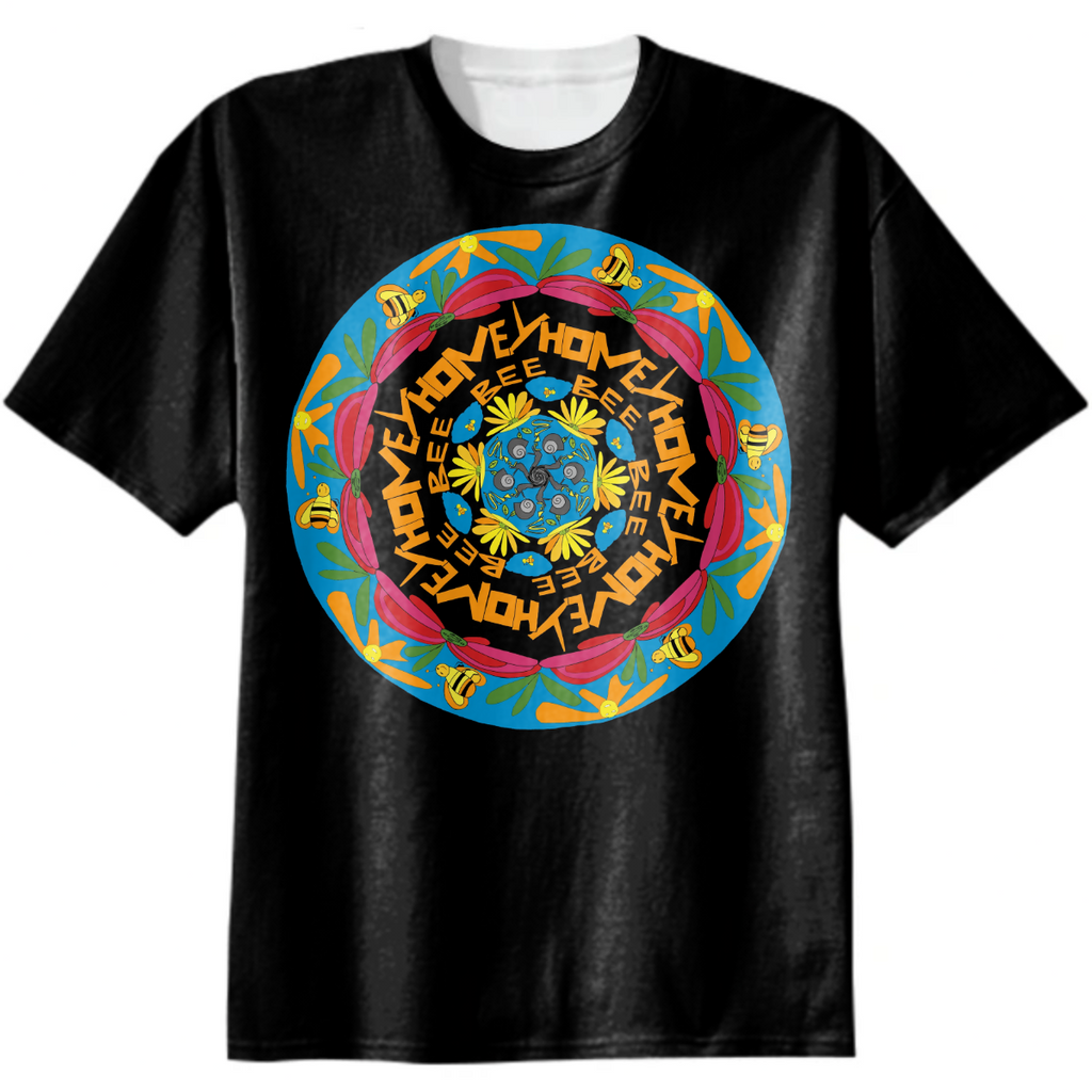 Honey bee spring mandala