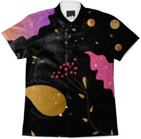 Designers painted Bluse Black Folk Ethno Edition 2017