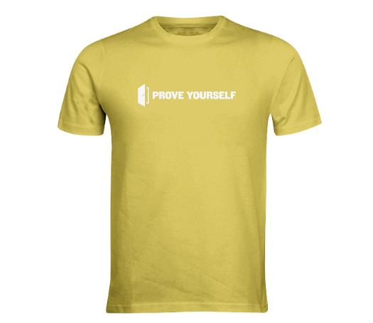 Men s Yellow Logo T Shirt