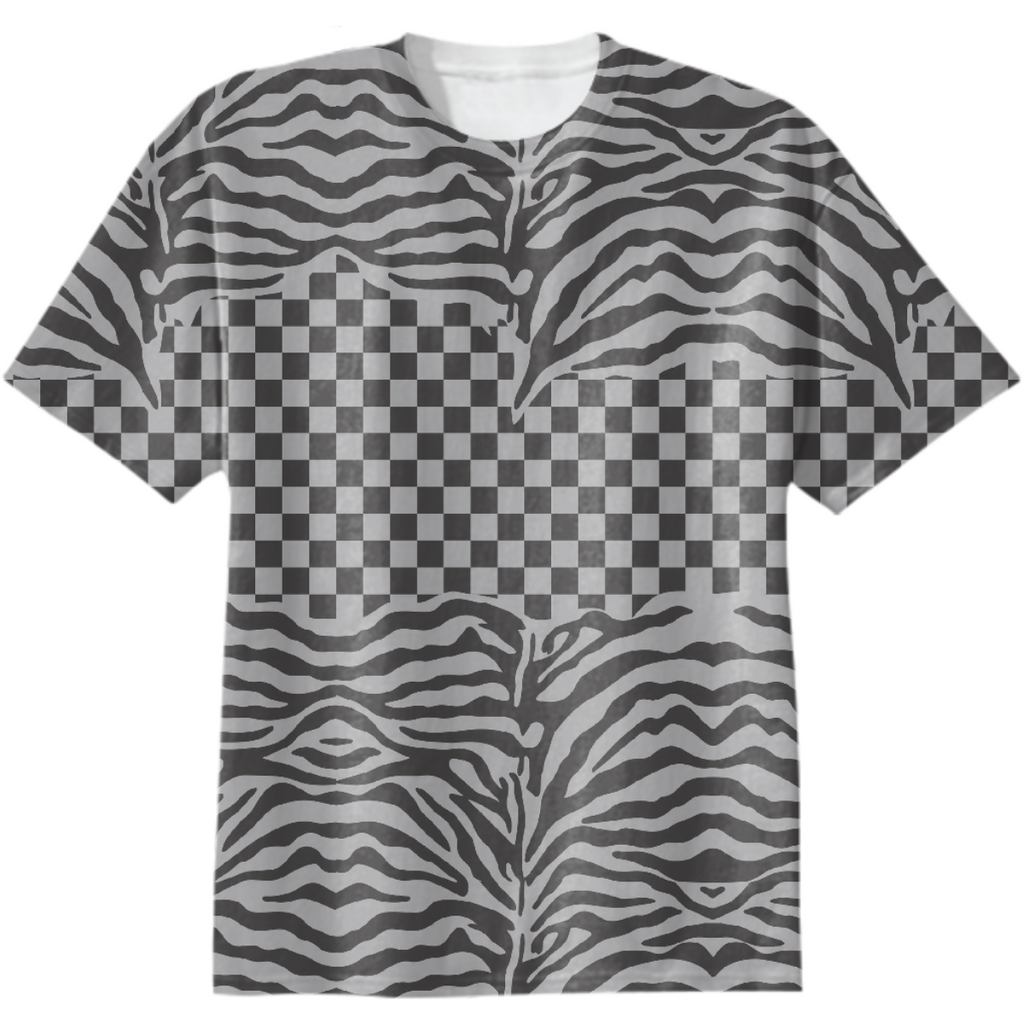 ZEBRA & CHECKER TEE