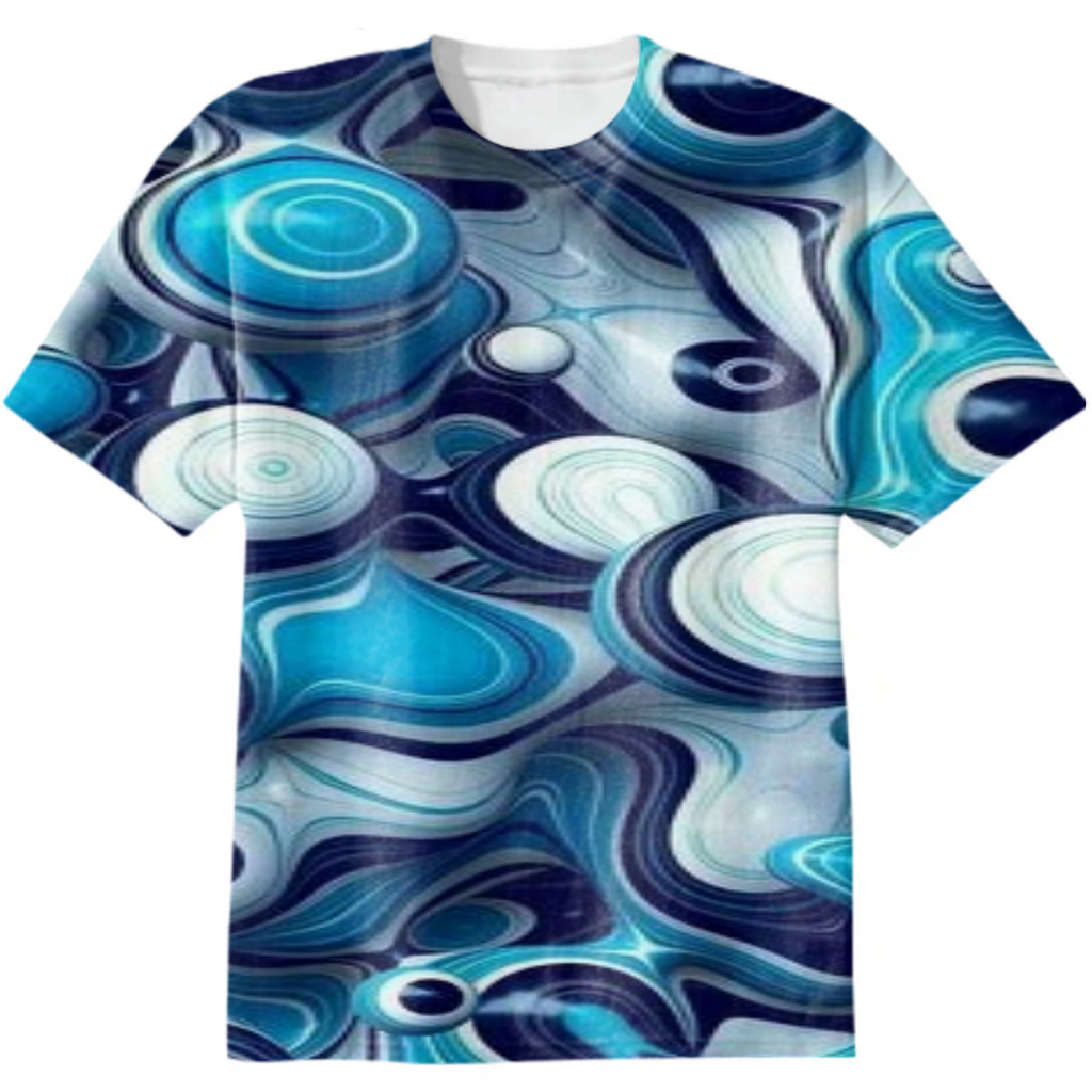 My Marble Designed Blue Shirt