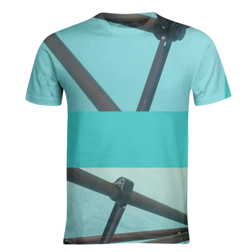 Teal bronze industrial abstract